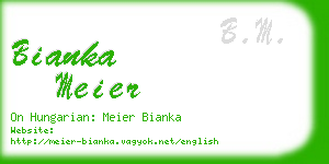 bianka meier business card